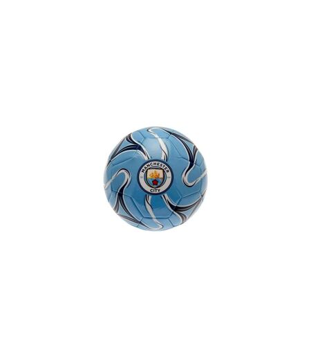 Manchester City FC - Ballon de foot COSMOS (Bleu ciel / Bleu marine / Blanc) (Taille 5) - UTBS3515