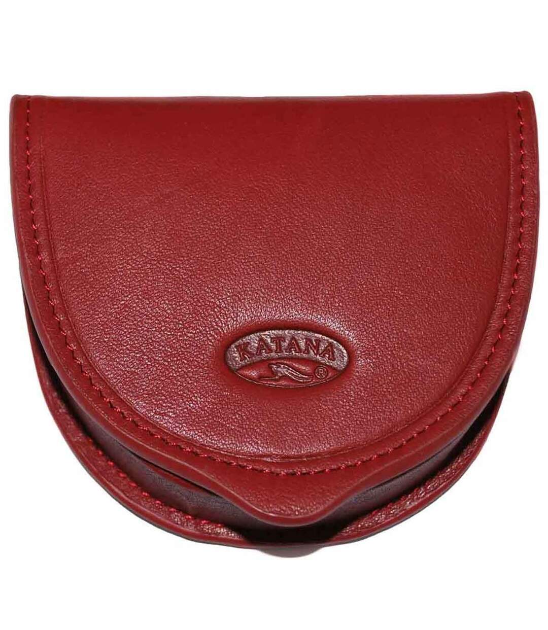 Katana - Porte-monnaie cuvette en cuir - rouge - 5903-1