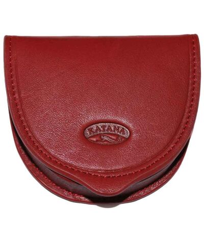 Katana - Porte-monnaie cuvette en cuir - rouge - 5903