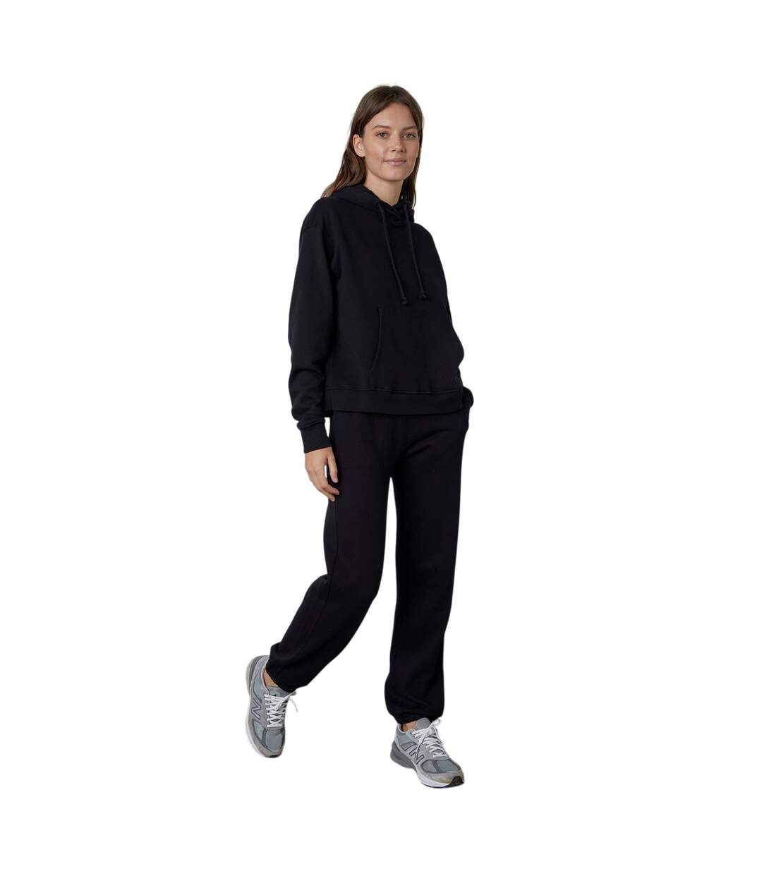 Sweat À Capuche Femme Noir Velvet By Graham & Spencer-3