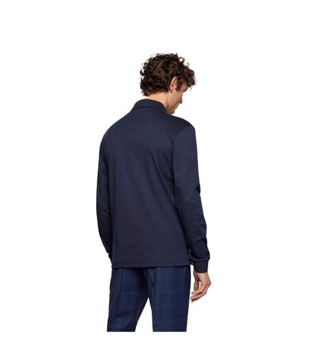 Polo Manches Longues Pado Homme Bleu Marine Boss
