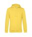 Sweat à capuche homme jaune B&C