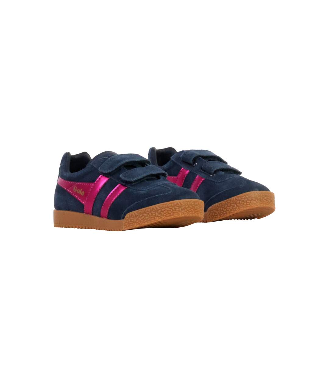 Basket Basse Cuir Enfant Gola Harrier Glitz Strap Trainer-3