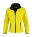 Womens/ladies soft shell jacket yellow/black Result Core