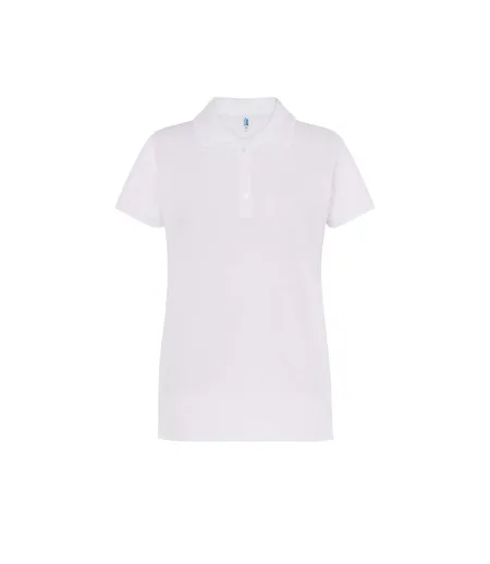 Womens/ladies Regular Polo Shirt White JHK