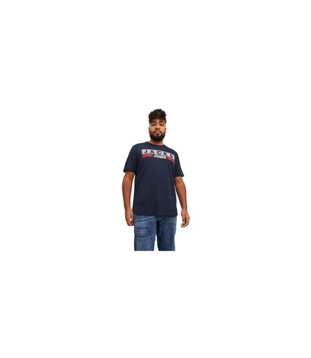 T-shirt Manches Courtes Motif/style Logo Homme Bleu Marine Foncé Jack And Jones