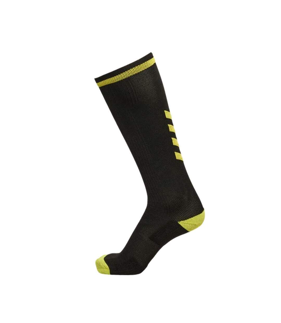 Paire de chaussettes noire/jaune homme hummel elite indoor-1