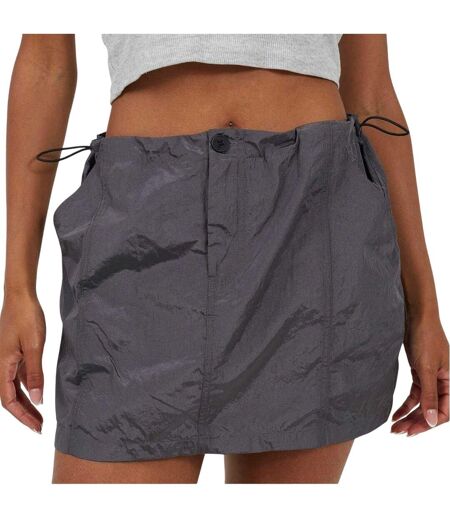 Mini Jupe Motif/style Cargo Femme Gris Brave Soul