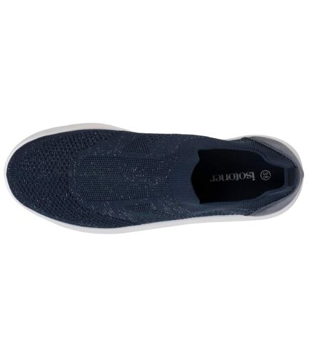 Isotoner Baskets femme slip on, semelle plateforme, confortables, souple et légères