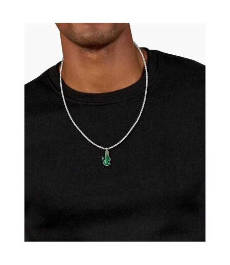 Mens Arthor Stainless Steel Necklace & Pendant One Size Silver Lacoste