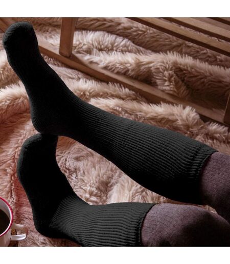 Chaussettes Femme Thermiques Hautes Doublé Polaire