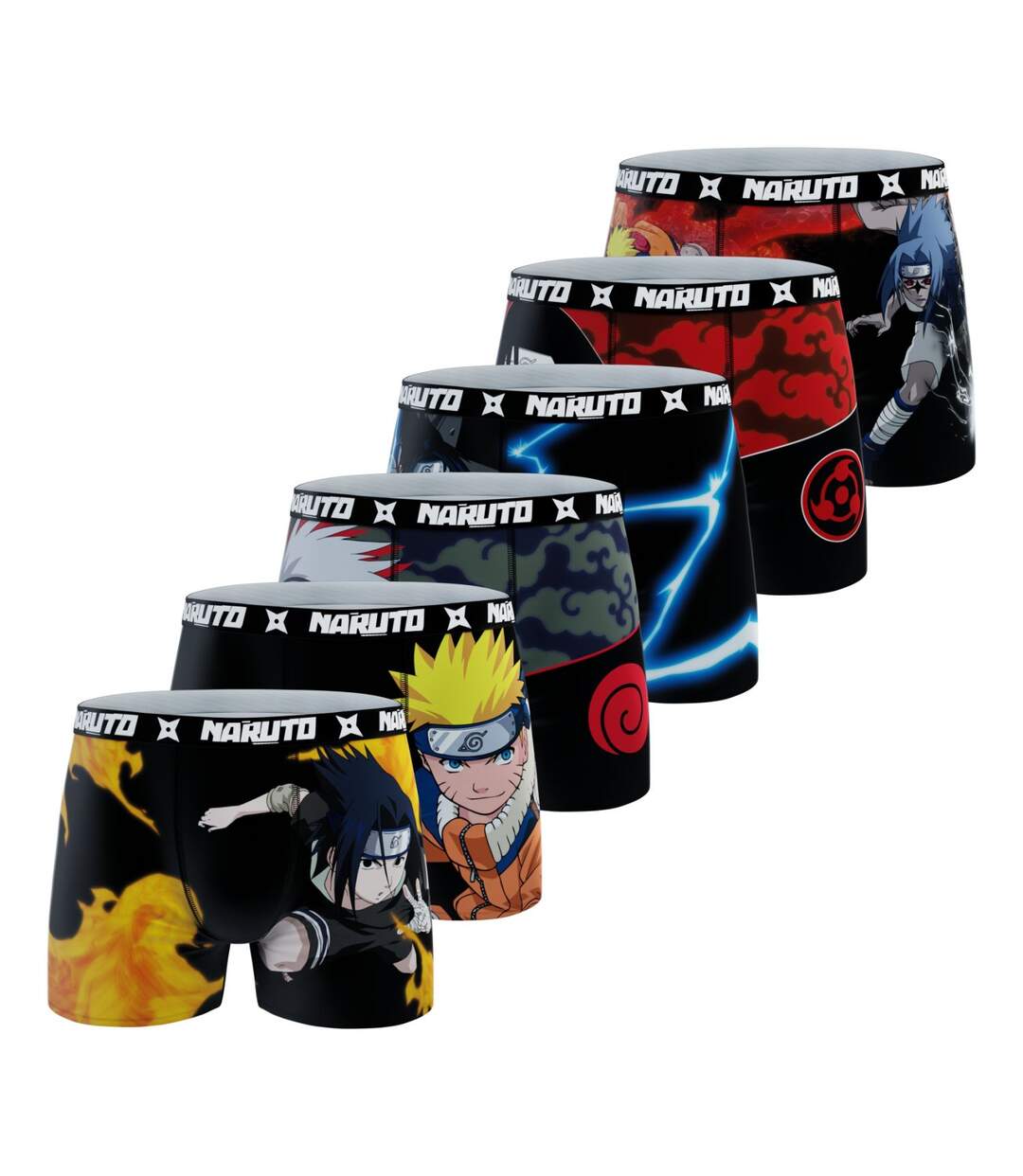 Lot de 6 Boxers homme Naruto Naruto