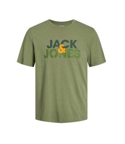 T-shirt Kaki Homme Jack & Jones Jacula - L