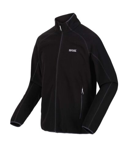 Regatta Mens Hadfield Full Zip Fleece Jacket (Black) - UTRG7256