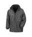 Mens microfleece lined jacket black Result Core