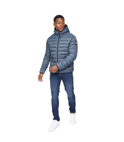 Mens Gattering Jacket Denim Blue Crosshatch