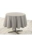 Nappe Ronde Mini Vichy 160cm Naturel-1