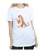 Disney Womens/Ladies The Jungle Book Classic Shere Khan Cotton Boyfriend T-Shirt (Blanc) - UTBI28352-3