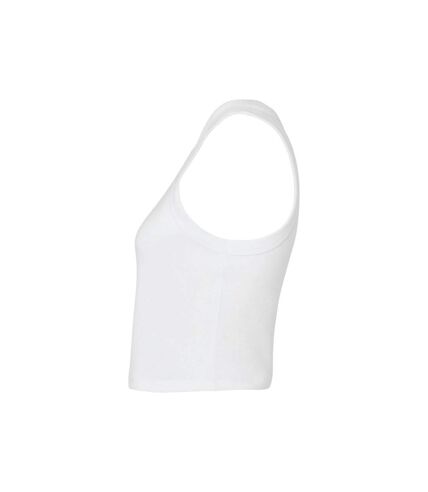 Bella + Canvas Womens/Ladies Micro-Rib Racer Tank Top (Solid White) - UTPC6974