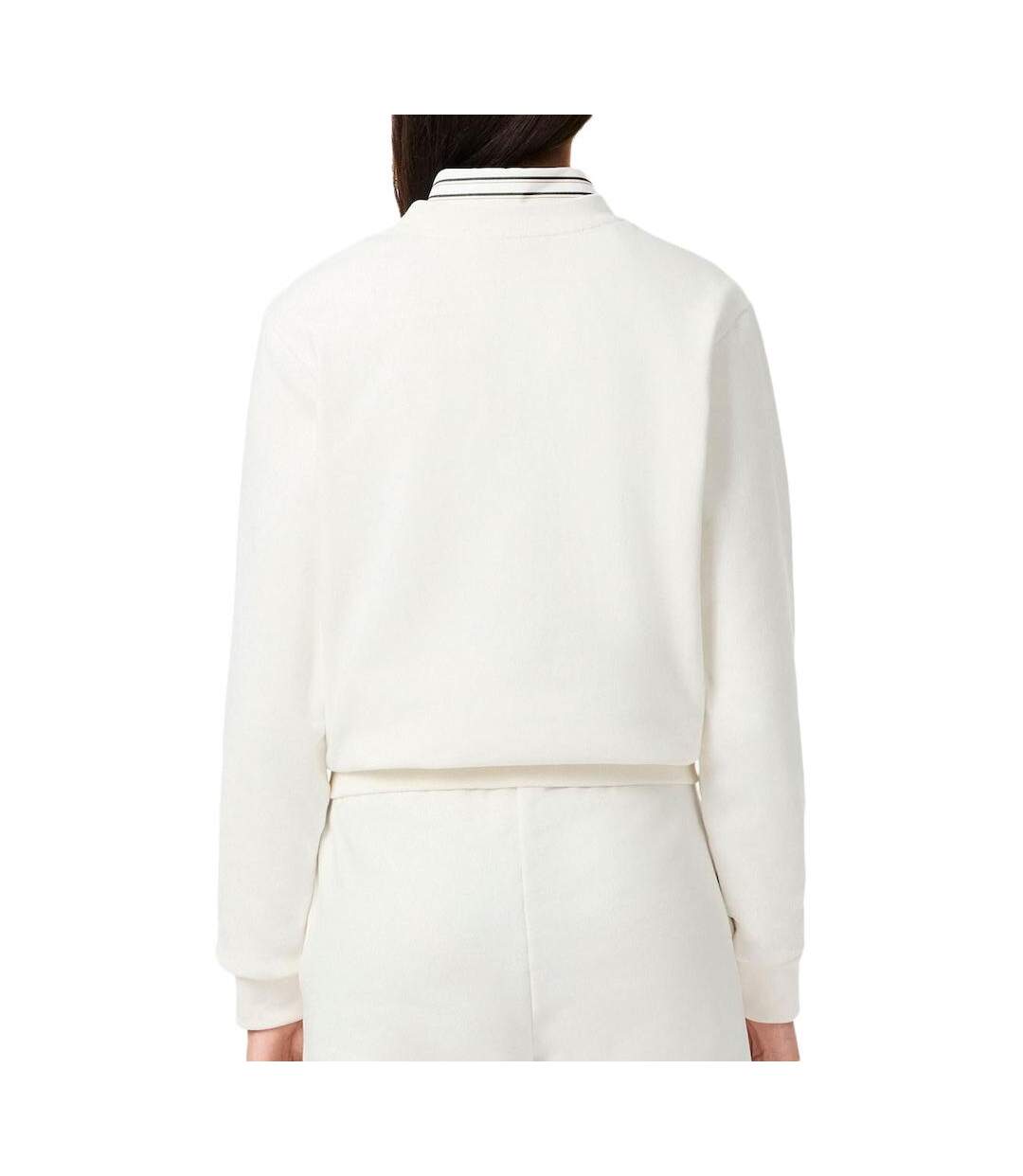 Sweat blanc femme lacoste sf5270 - 32-2