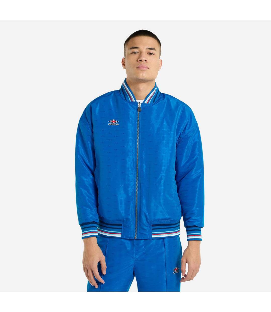 Mens Ramsey Reversible Track Jacket Regal Blue Multicoloured Umbro-1