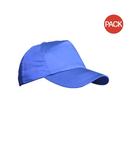 Result Unisex Plain Baseball Cap (Pack of 2) (Royal) - UTBC4235