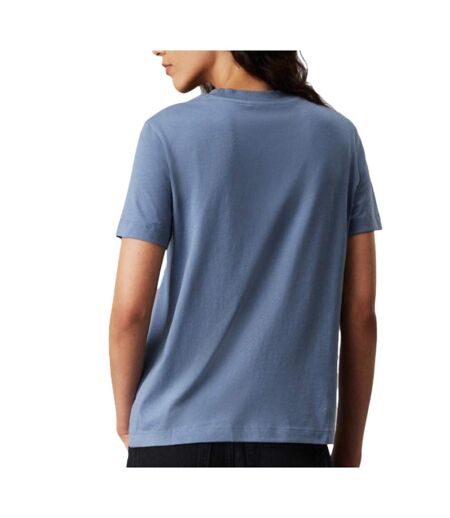 T-shirt bleu femme calvin klein jeans embroidered - l