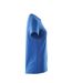 Womens/ladies Crossover T-shirt Azure Blue Mascot-3