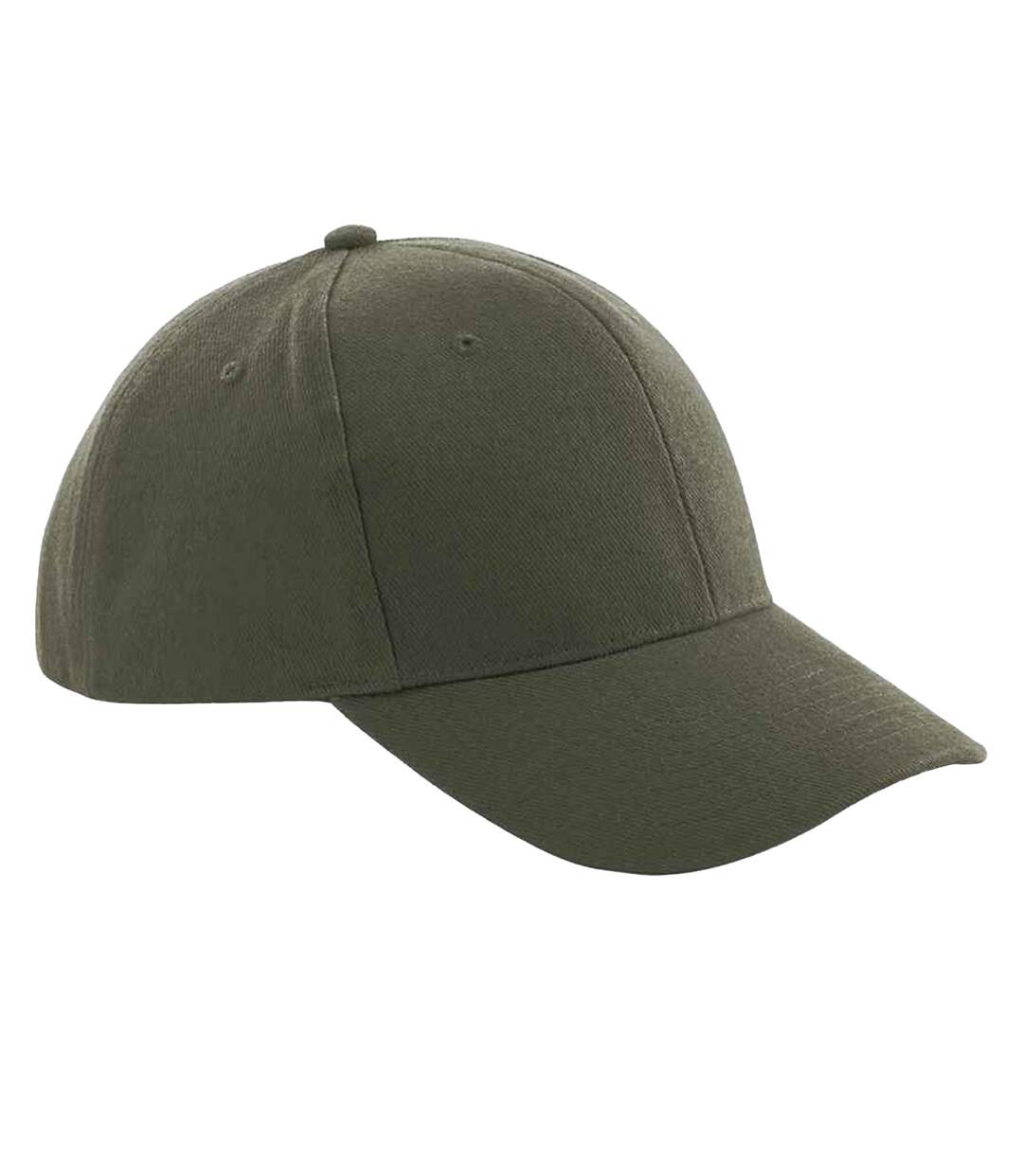 Casquette de baseball 100% coton épais adulte unisexe vert kaki Beechfield-1