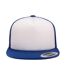 Casquette trucker blanc / bleu roi Yupoong-1