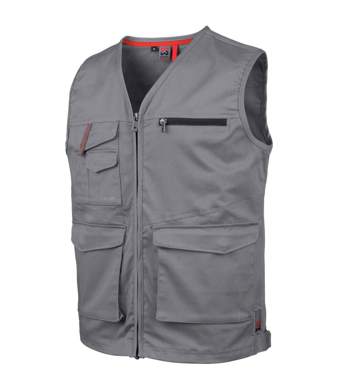 Gilet de travail sans manches Stretch X Würth MODYF gris-1