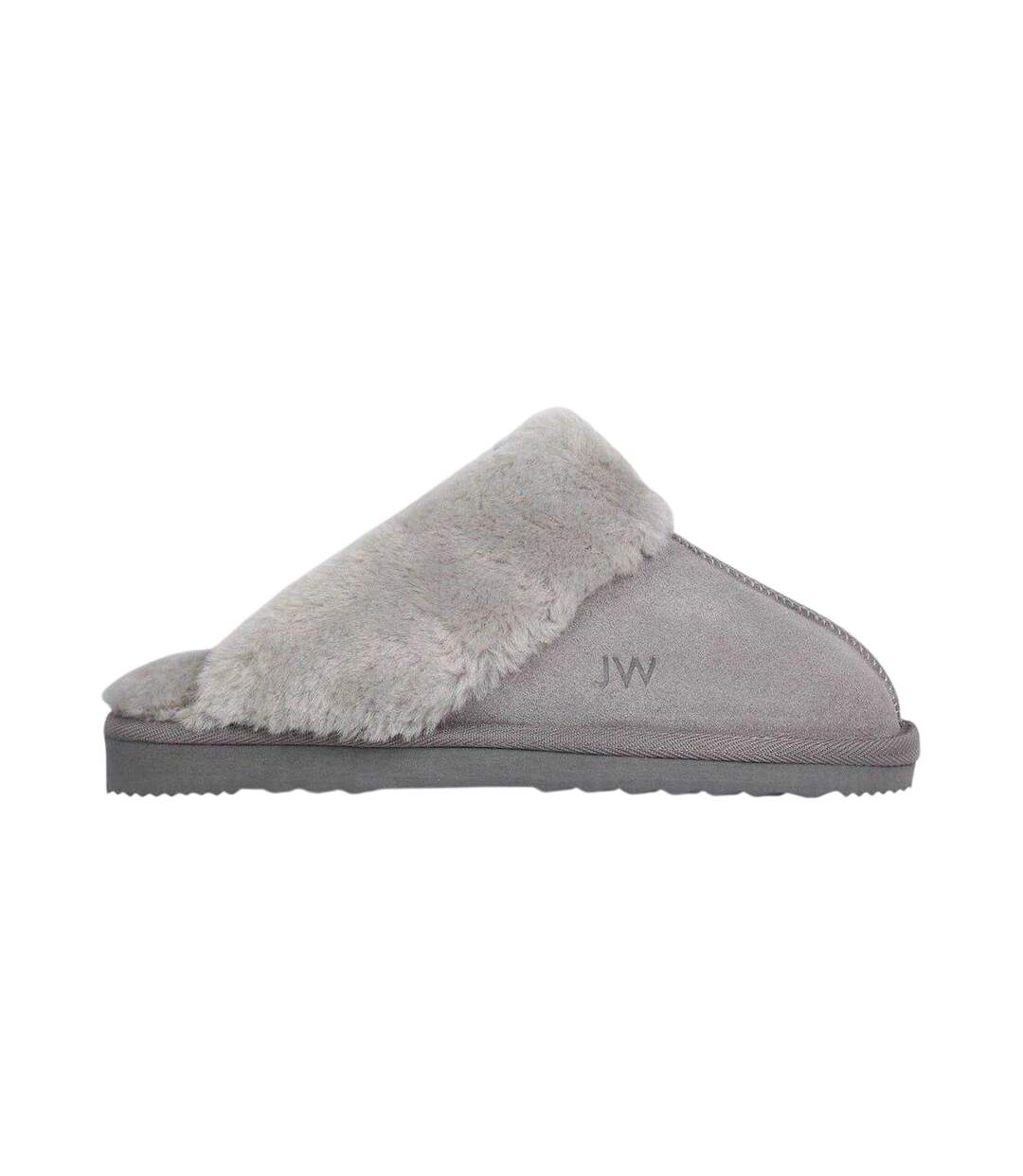 Chaussons Mules Femme Gris Jack Wills-4