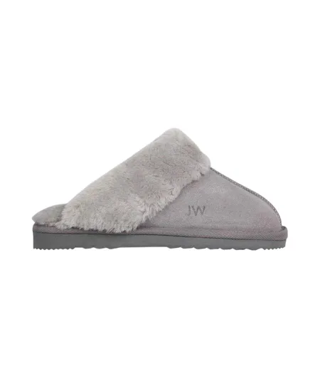 Chaussons Mules Femme Gris Jack Wills