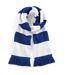 Echarpe Varsity Unisexe Pour Adultes Taille Unique Bleu Roi Vif Blanc Beechfield-1