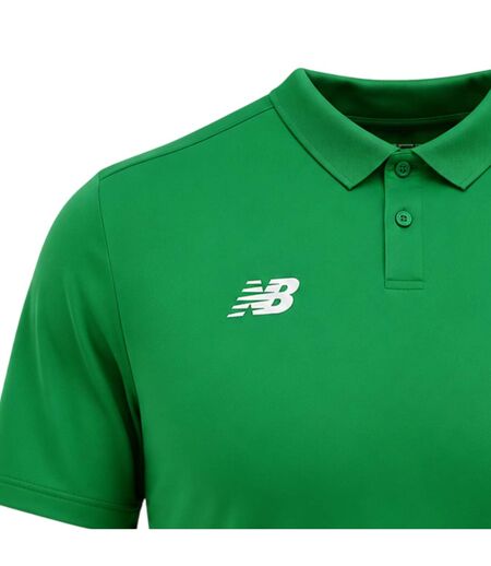 Mens Regular Athletic Polo Shirt Eden Green New Balance