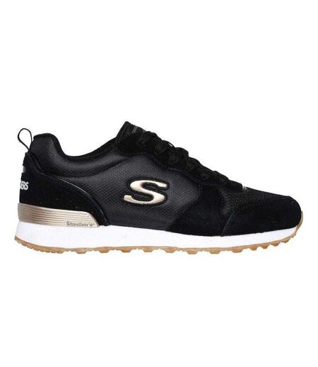 Womens/ladies Og 85 Goldn Gurl Suede Trainers Black Skechers