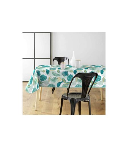 Nappe Toile Cirée Imprimé Plantania 140x240cm Bleu