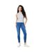 Womens/ladies tall skinny ankle grazer jeans mid wash Dorothy Perkins