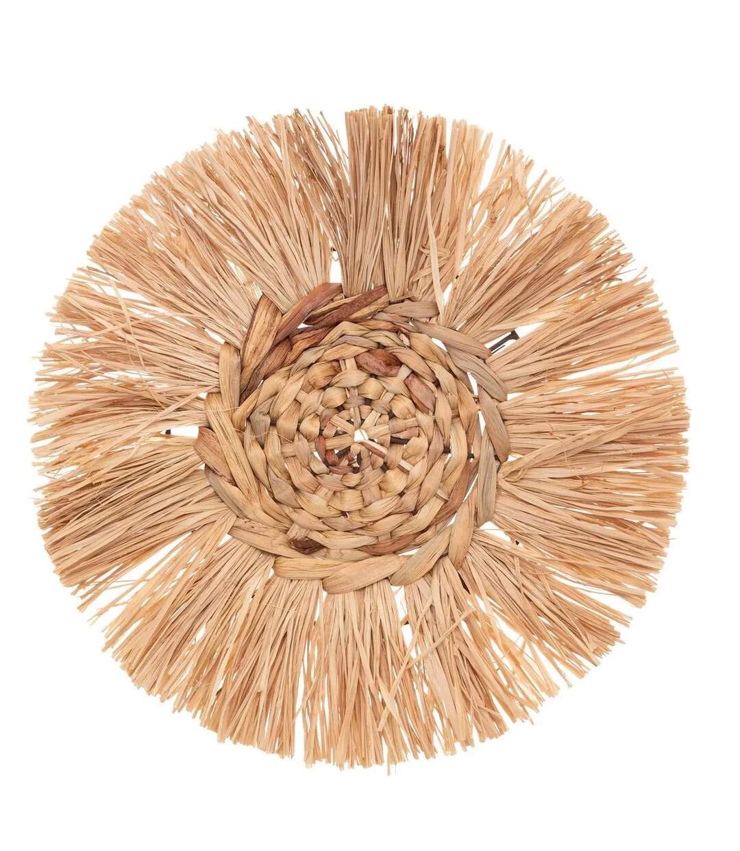 Lot de 3 Décorations Murales Raphia 35cm Naturel-2