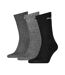 Puma Unisex Adult Crew Sports Socks (Pack of 3) (Gray) - UTRD259