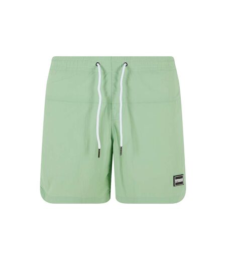 Short De Bain Motif/style Bloc Homme Vert Urban Classics