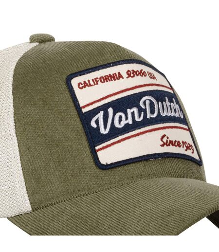 CCasquette trucker avec filet en velours côtelé Vondutch