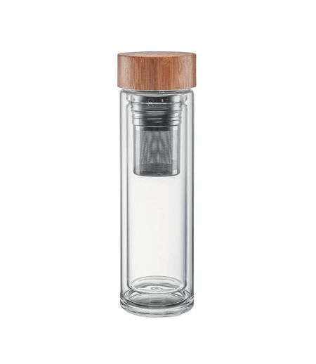 Batumi glass double wall 400ml bottle one size transparent MidOcean
