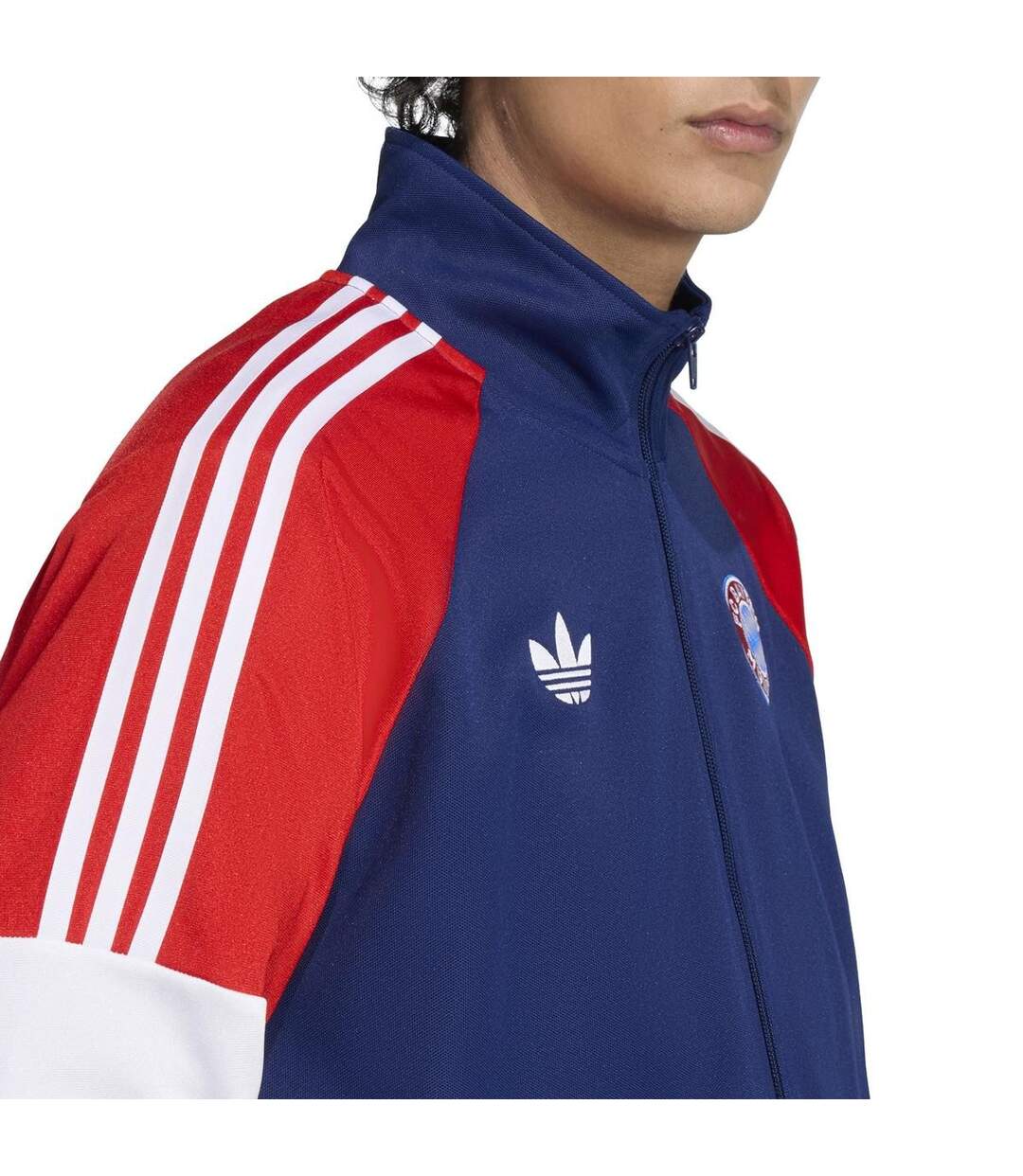 Haut De Survêtement Motif/style Fc Bayern Munich Homme Bleu Adidas-4