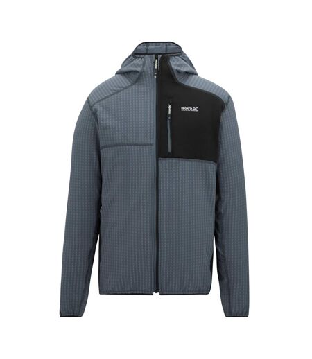 Mens Alven Full Zip Fleece Jacket Storm Grey Black Regatta