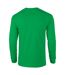 Gildan Mens Plain Crew Neck Ultra Cotton Long Sleeve T-Shirt (Irish Green)