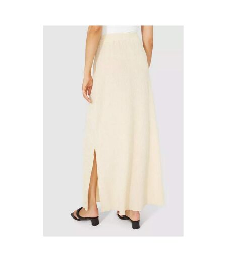 Principles Womens/Ladies Textured Maxi Skirt (Stone) - UTDH4245