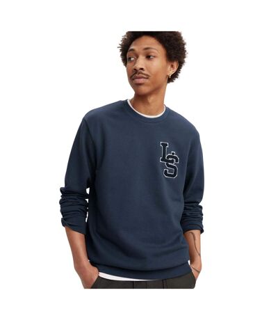 Sweat Manches Longues Style Facteur Homme Bleu Marine Levis