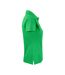 Womens/ladies Surf Polo Shirt Fresh Green Printer-4