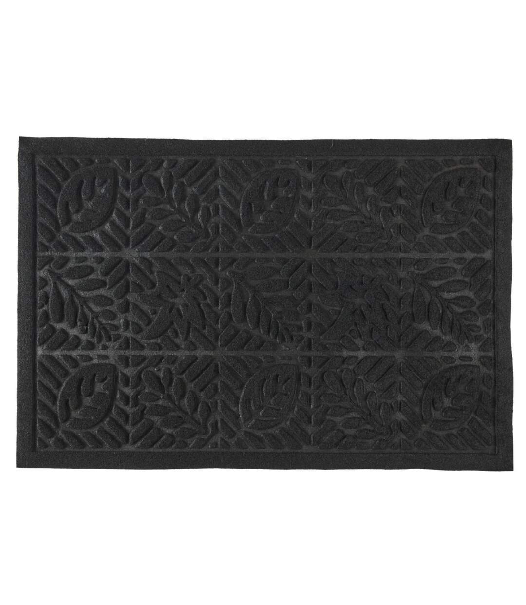 Paillasson Embosse Antidérapant 40x60cm Noir-1